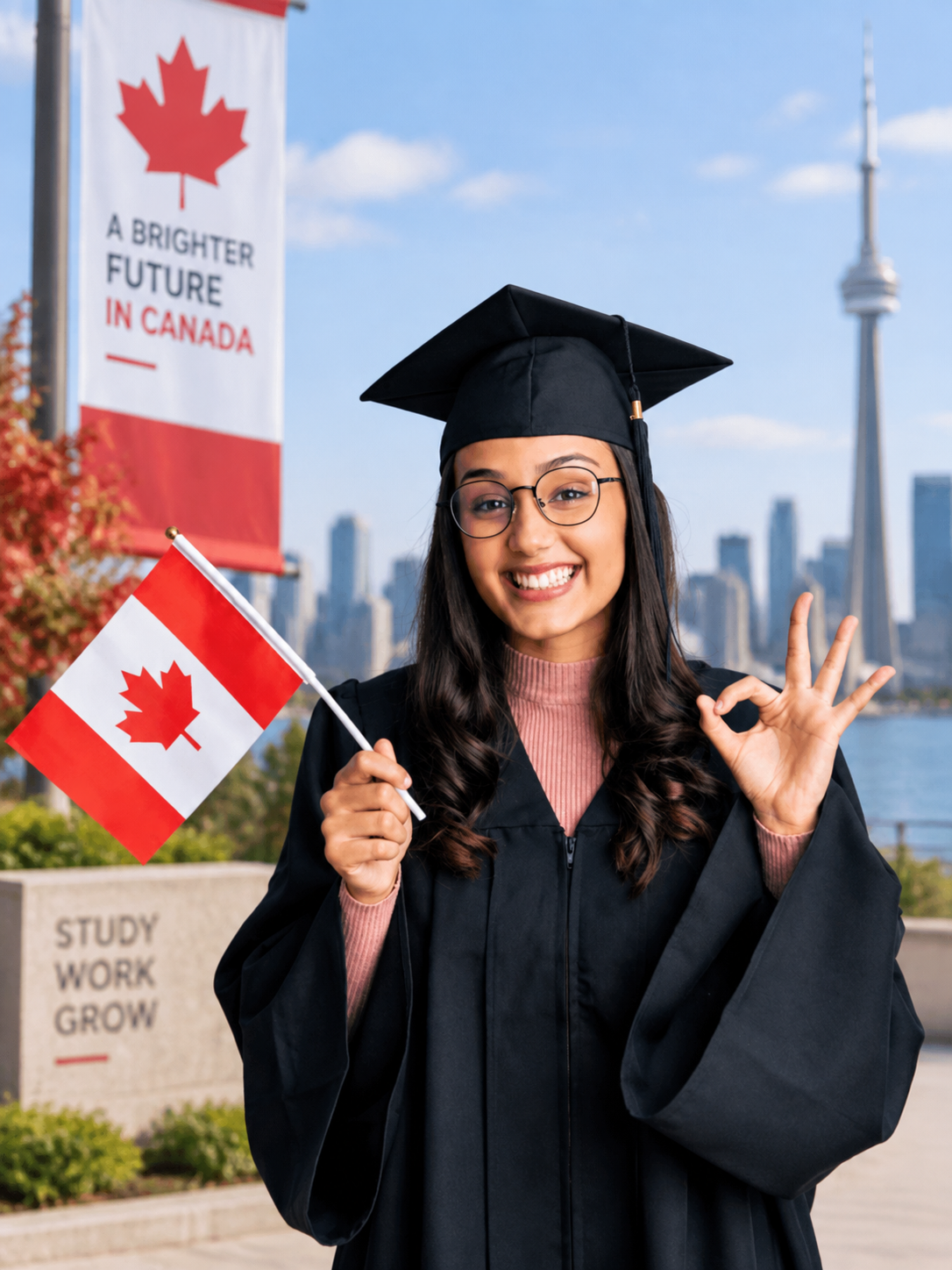 Students on Canadian University Campus